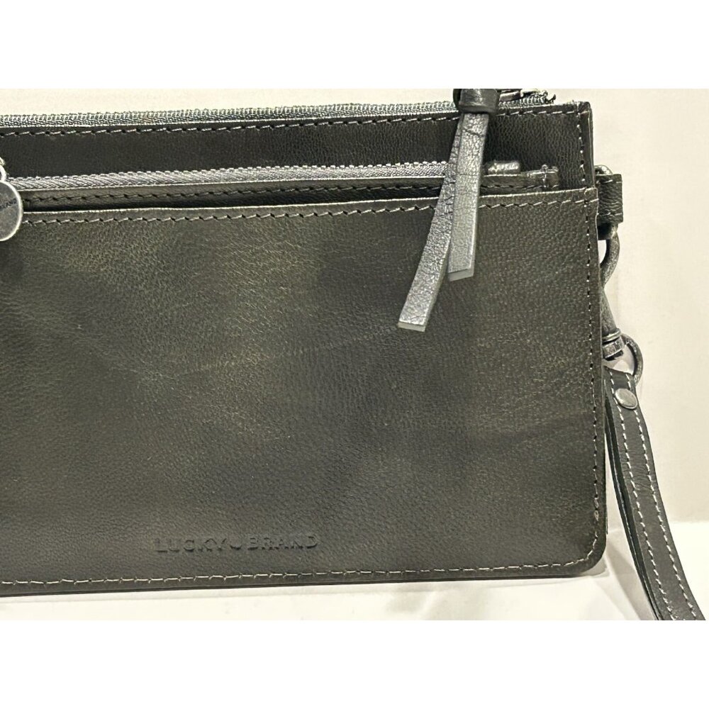 Lucky Brand Wristlet w/ Credit Card Holder Insert 7 1/4 x 4 3/4 inches PREOWNED - Picture 5 of 16